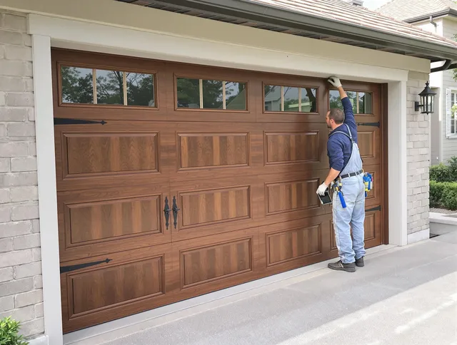 Custom garage door showcase by Macedonia Garage Door Repair in Macedonia
