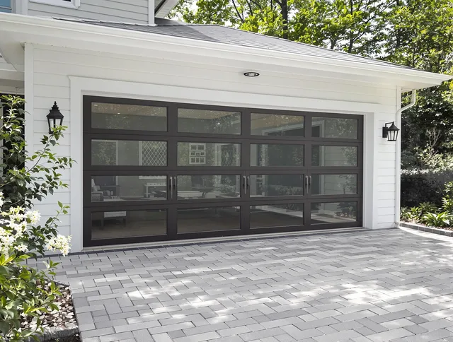 Macedonia Garage Door Repair design specialist presenting custom garage door options to Macedonia homeowner