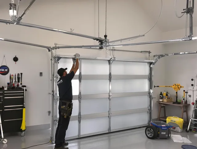 Macedonia Garage Door Repair certified team performing precision garage door installation in Macedonia