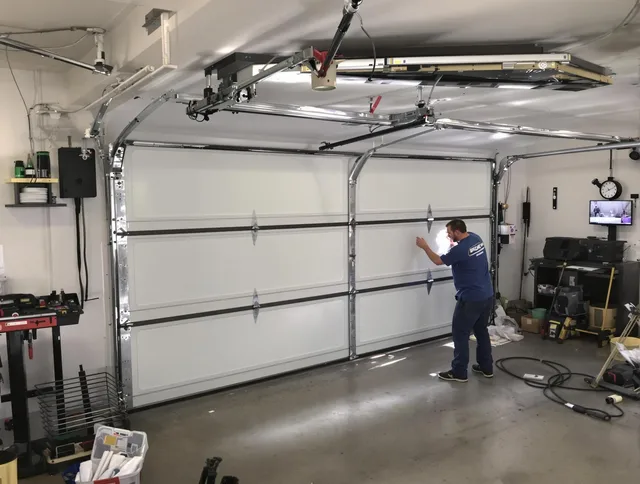 Professional garage door repair service by Macedonia Garage Door Repair in Macedonia