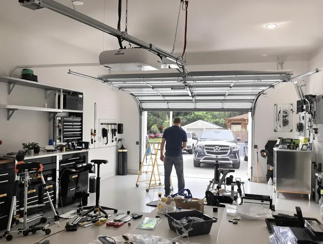 Garage door opener installation by Macedonia Garage Door Repair in Macedonia