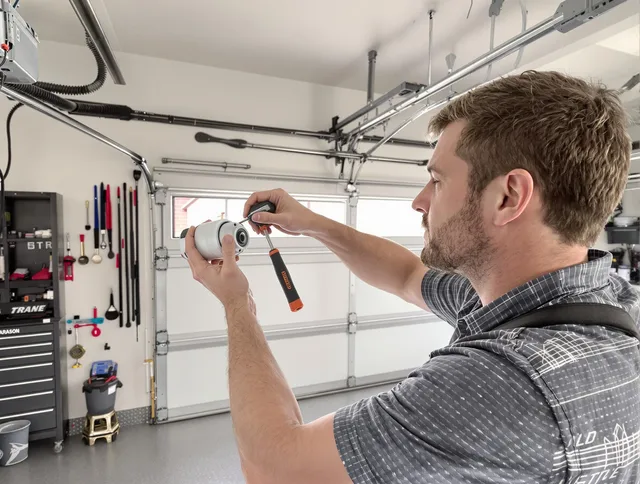 Garage door opener repair service by Macedonia Garage Door Repair in Macedonia