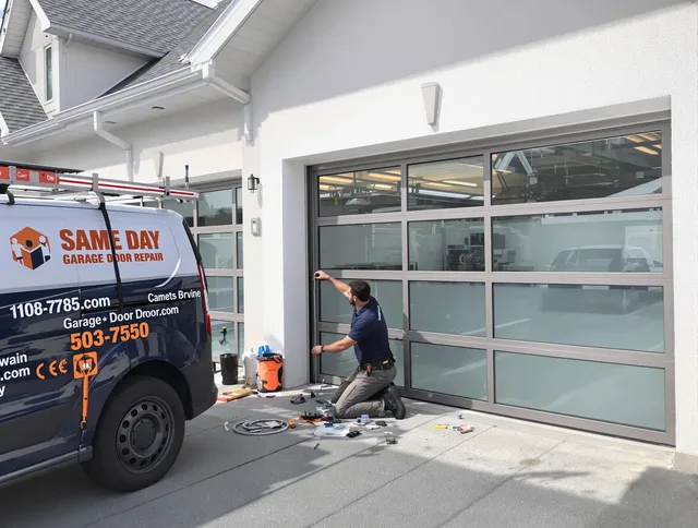 Same-day garage door repair service by Macedonia Garage Door Repair in Macedonia