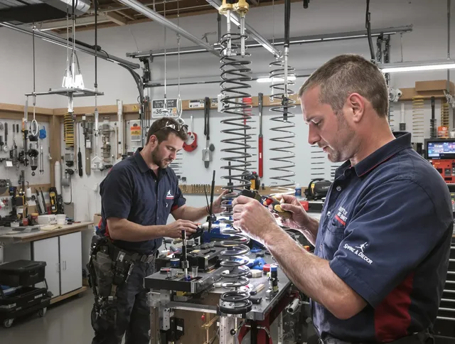 Garage door spring repair service by Macedonia Garage Door Repair in Macedonia
